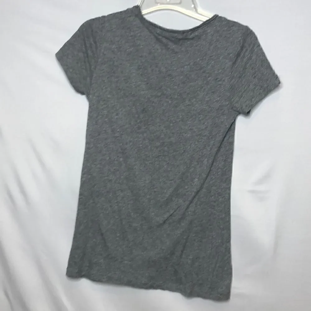 4/$25 J Crew beaded grey T-shirt. Size XS.